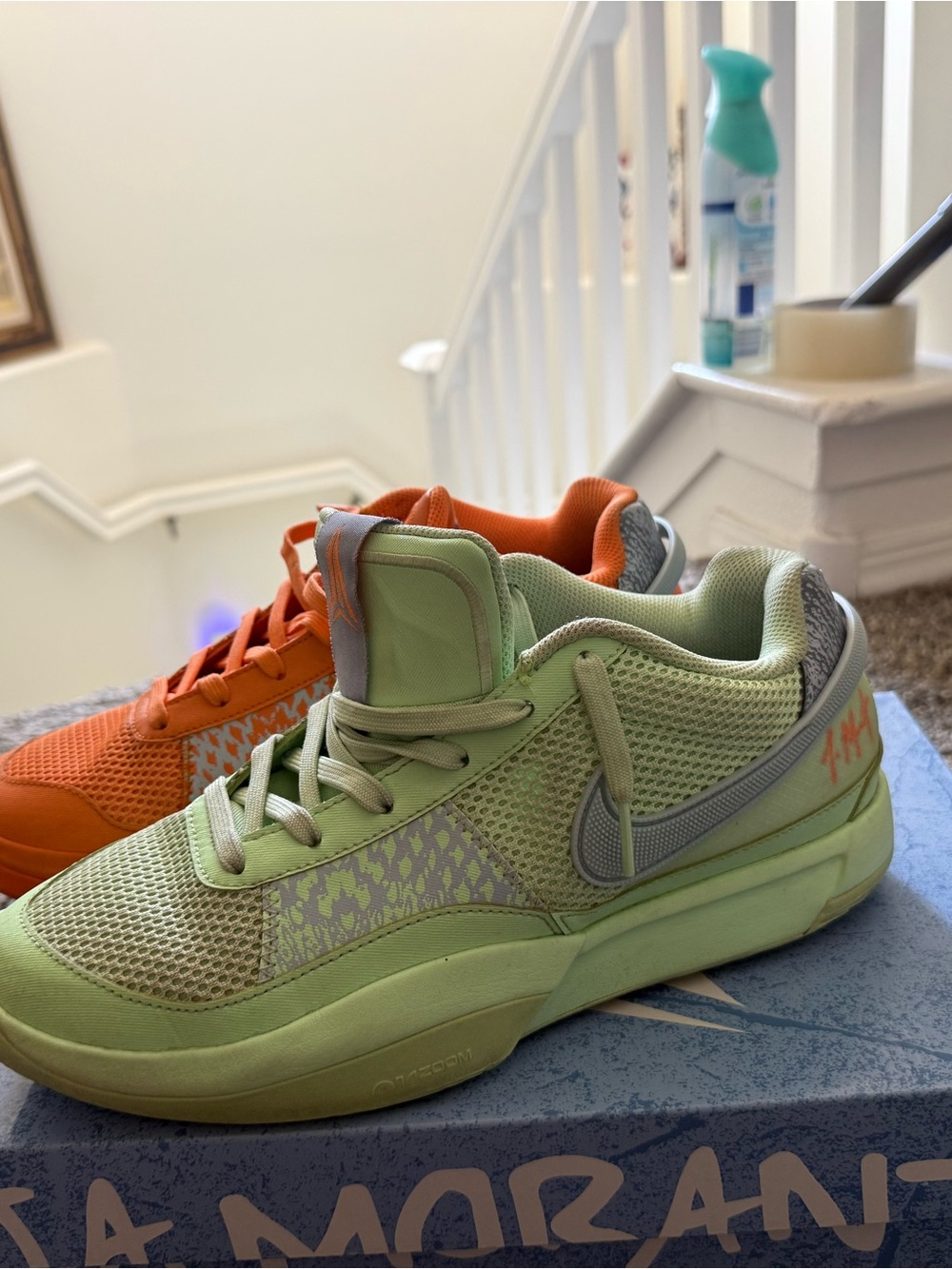 Nike Mens ' Green Low-Top Basketball JA 1’s
